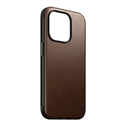 Avis Nomad Coque Modern en Cuir pour iPhone 15 Pro Marron foncé