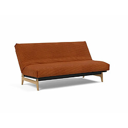 Acheter Inside 75 Canapé convertible lit ASLAK 140 Nordic Cover Soft Spring tissu Corduroy Orange