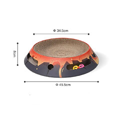 Universal Tableau de grattage de chat rond en bois grattage de chat en papier ondulé canapé-lit 3 en 1 jouet pour animaux de compagnie chat-grattage jouet pour chat | pas cher