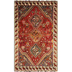 Vidal Tapis de laine 282x172 rouge Ghashghai