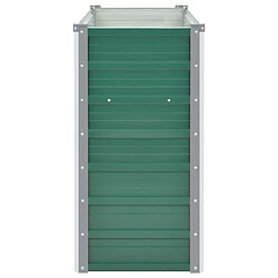 Avis vidaXL Lit surélevé de jardin Acier galvanisé 160x40x77 cm Vert