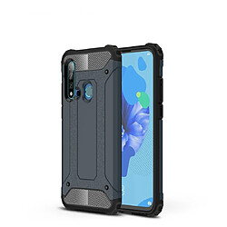 Wewoo Coque TPU + PC pour Huawei Nova 5i / P20 Lite 2019 bleu marine