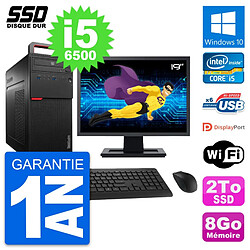 PC Tour Lenovo M700 Ecran 19" Intel Core i5-6500 RAM 8Go SSD 2To Windows 10 Wifi - Occasion