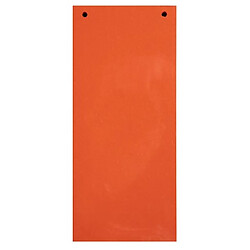 Exacompta Paquet 100 fiches intercalaires horizontales unies perforées Forever - 105x240mm - Orange - Lot de 7