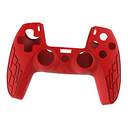 Coque De Protection Anti-dérapante En Silicone Pour Contrôleur PS5 Rouge