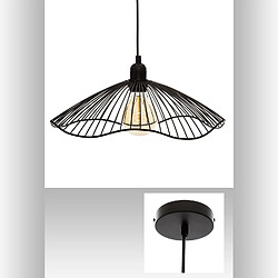 Acheter Atmosphera, Createur D'Interieur Suspension filaire en métal Galt - Diam. 34 cm - Noir