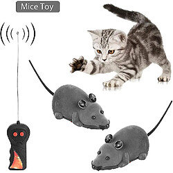 Télécommande électronique Souris Rat Pet Toy, Chat Chien Enfant Simulation Souris Jouet (gris)