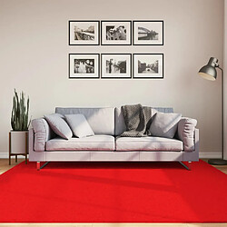 vidaXL Tapis OVIEDO à poils courts rouge 200x200 cm