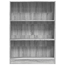 Avis vidaXL Bibliothèque sonoma gris 80x24x109 cm bois d'ingénierie