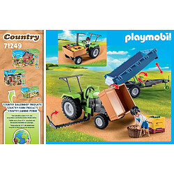 Playmobil® 71249 La Ferme Tracteur avec remorque