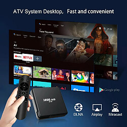 Box Android TV 4K HD WiFi Bluetooth 2GB RAM 8GB Stockage HDMI 2 Ports USB EU Plug YONIS pas cher