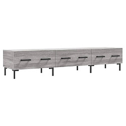 vidaXL Meuble TV sonoma gris 150x36x30 cm bois d'ingénierie