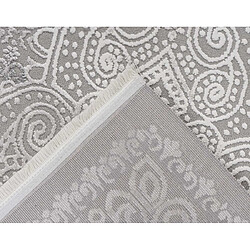 Avis Lisa Design Telio - tapis rectangulaire motif oriental - gris anthracite