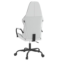 Acheter vidaXL Chaise de jeu de massage Blanc et noir Similicuir