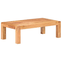 vidaXL Table basse 110x60x35 cm Bois d'acacia massif et finition miel 