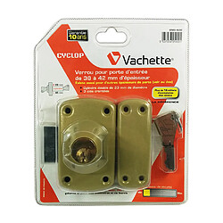 Verrou de securite pour porte d'entree de 38 a 42 mm Cyclop Vachette