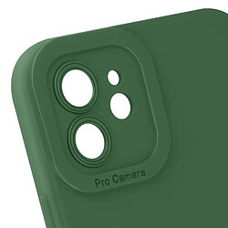 Avizar Coque pour iPhone 11 Silicone Mat Protection Caméra Vert Foncé