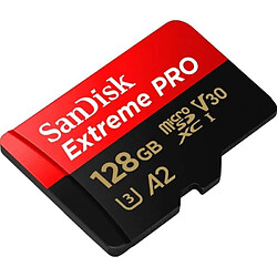 Avis SanDisk Extreme Pro - micro SD Carte mémoire flash 128Go micro SDXC Class 10 UHS-I U3 V30 170Mo/s A2