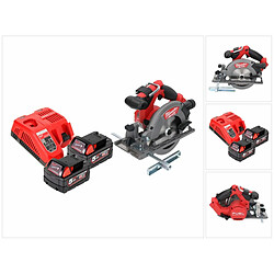 Milwaukee M18 CCS55-502 Scie circulaire sans fil 18 V 165 mm + 2x Batteries 5,0 Ah + Chargeur