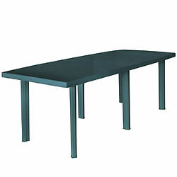 Maison Chic Table de jardin | Table d'extérieur Vert 210 x 96 x 72 cm Plastique -GKD11354