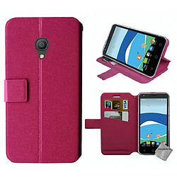 Htdmobiles Housse etui portefeuille pour Orange Rise 51 + film ecran - ROSE