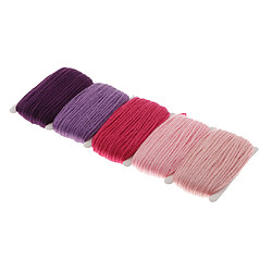 10Meter 1mm coton corde tressée Twisted Cord Ficelle pour Bracelet Violet pas cher