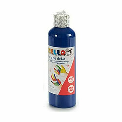 Pincello peinture pour doigts 200 ml Bleu 12 Unités