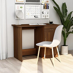 Maison Chic Bureau,Table de travail,bureau de travail pour chambre Chêne marron 100x50x76 cm Bois d'ingénierie -GKD23851