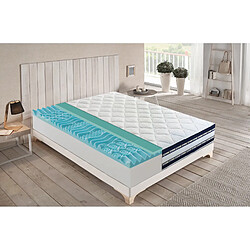 Materassi&Doghe Matelas 160x200 en mémoire de forme et gel rafraîchissant de 27 cm de hauteur modèle Fantasma