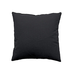 Toilinux Coussin uni effet Bachette déhoussable - 40 x 40 cm - Gris foncé