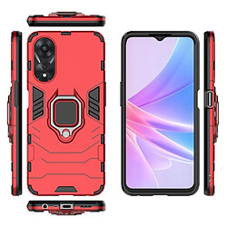 Htdmobiles Coque pour Oppo A58 5G / A78 5G - housse etui rigide anti choc + film ecran - ROUGE