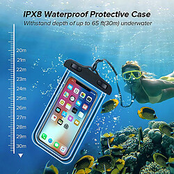 IP68 UNIVERSAL EMPHEPHOP THELLE CASE SAG MOBILE COUVERTURE MOBILE POUR iPhone 12 11 Pro Max 8 7 POCO X3 Xiaomi Redmi Samsung