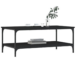 Avis ComfortXL Table Basse Noir 100x55x40 Cm Bois D'ingénierie