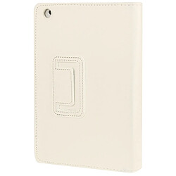 Wewoo Housse en cuir à rabat double texture Litchi avec fonction de support pour iPad mini 1/2/3 (blanc)