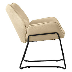 Avis ML-Design Fauteuil Lounge Fauteuil Relax avec coussin de dossier Fauteuil de salon Lin Sab