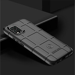 Coque en TPU texture de grille carrée anti-choc épaissir noir pour votre Xiaomi Mi 10 Lite 5G