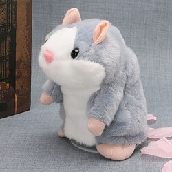 Avis Paire Poupée pour Enfant de Hamster en Peluche Parlant Enregistreur Sonore Jeu pour Enfant Ami-Gris+Brun Clair