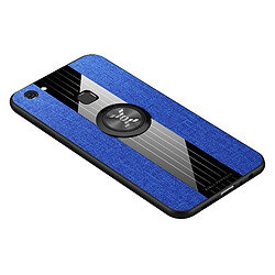 Avis Wewoo Coque Souple Pour Vivo Y75 / V7 XINLI étui de protection en TPU antichoc Texture avec support de bague Bleu