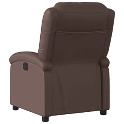 Acheter Maison Chic Fauteuil Relax pour salon, Fauteuil inclinable électrique Marron Similicuir -GKD92778