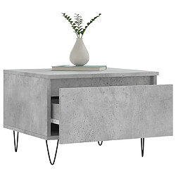 Acheter Maison Chic Lot de 2 Tables basses,Table Console pour salon gris béton 50x46x35 cm bois d'ingénierie -MN20353