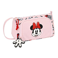 Trousse d'écolier Minnie Mouse Me time Rose (20 x 11 x 8.5 cm)