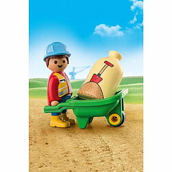 Playmobil® Playmobil 1.2.3 Ouvrier avec Brouette 70409