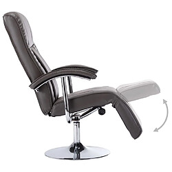 Acheter vidaXL Fauteuil TV gris similicuir