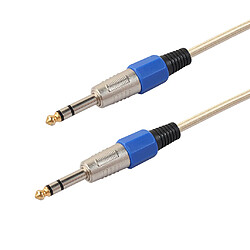 Cable Jack Auxiliaire Audio Stéréo Alliage de Zinc+Caoutchouc 15m pas cher