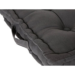 Atmosphera, Createur D'Interieur Coussin de sol 40x40 cm - gris foncé - Atmosphera