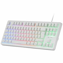 clavier et souris Mars Gaming MCPRGB3WES Blanc