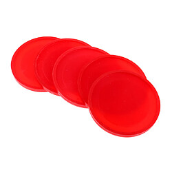 5 pièces de hockey sur air pour les tables de hockey sur gazon pleine grandeur rouge 60mm pas cher