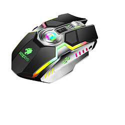 Universal Souris gaming sans fil G80 Souris gaming rechargeable Silencieuse et ergonomique Souris RGB rétroéclairée à 7 boutons 1600 ppp pour les gamers professionnels de l'informatique