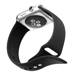 Acheter Wewoo Bracelet Bande de montre en silicone à double rivets pour Apple Watch séries 3 et 2 & 1 38 mm (Noir)