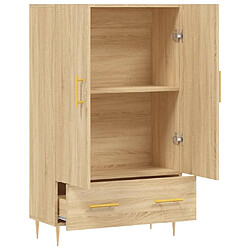 Acheter vidaXL Buffet haut chêne sonoma 69,5x31x115 cm bois d'ingénierie